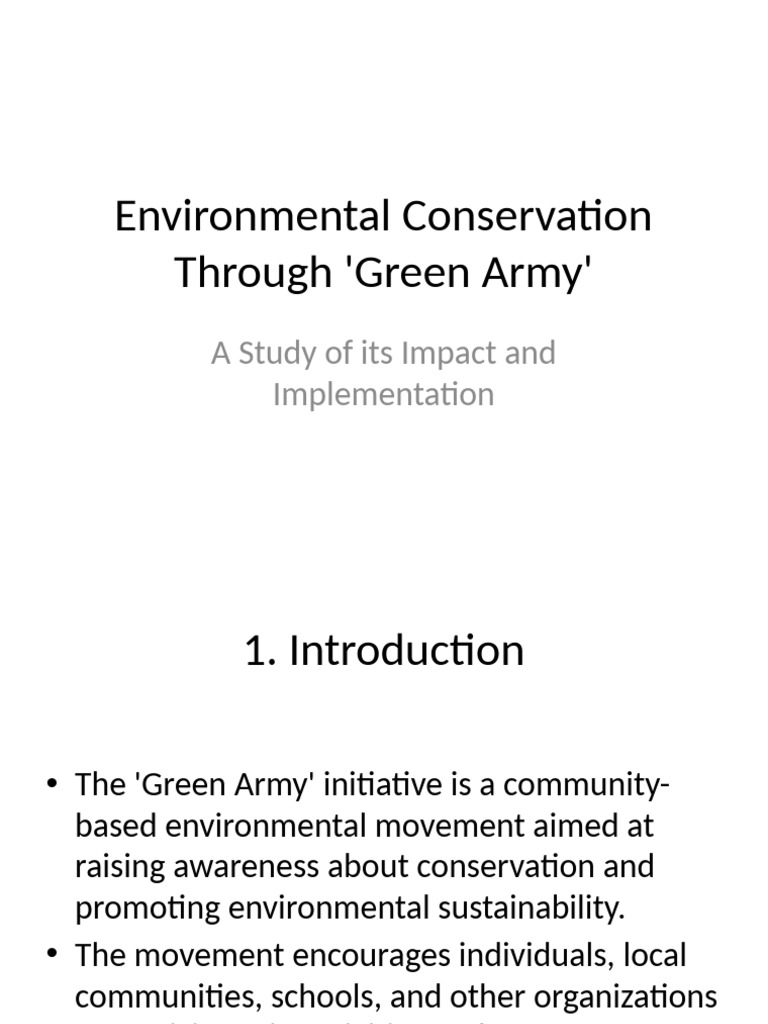 Illustration of Green Community Environmental Impact