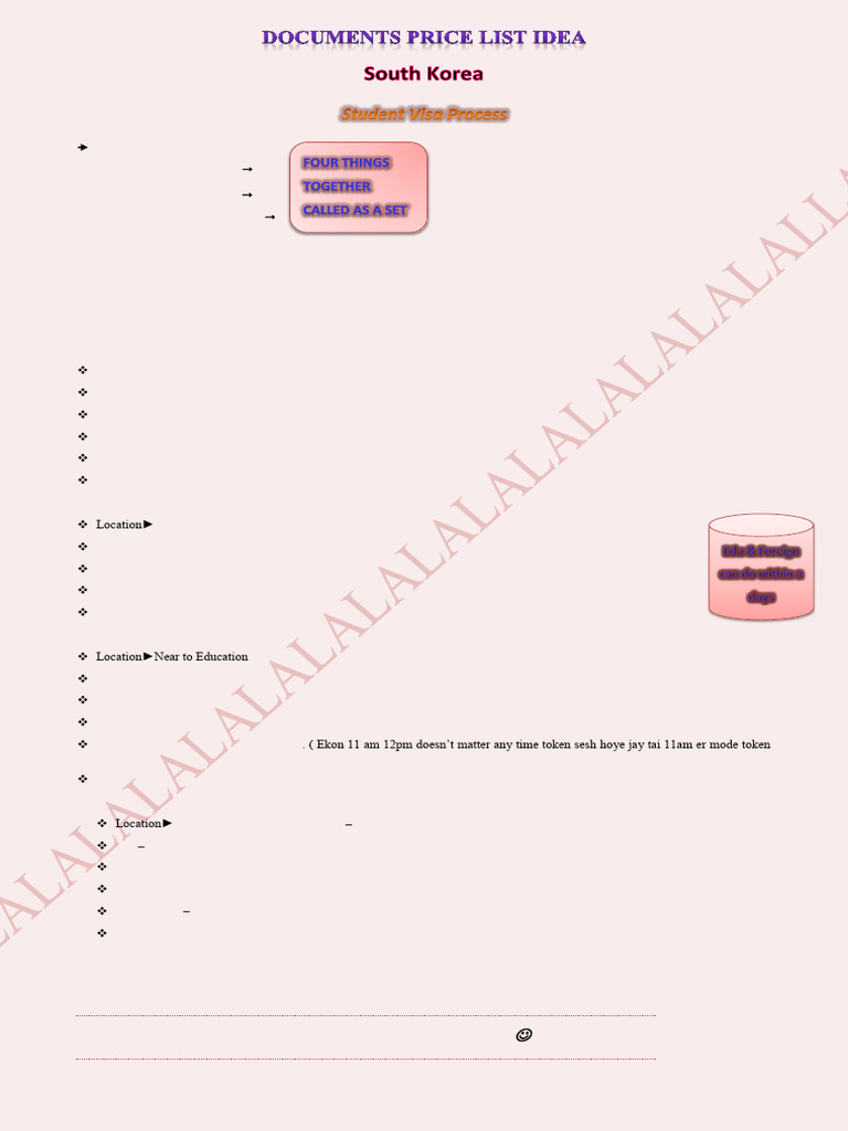 South Korea Student Visa Guide | PDF | Travel Visa | Notary Public