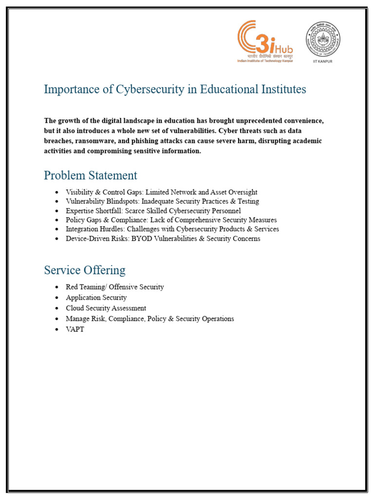 Cybersecurity Solutions for Education | PDF | Security | Computer Security