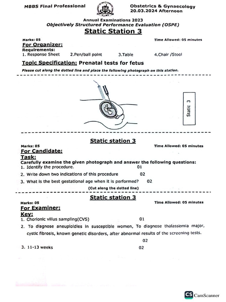 Gynae Ospe 2023-24 UHS by DR Shaf & DR Haseeb | PDF