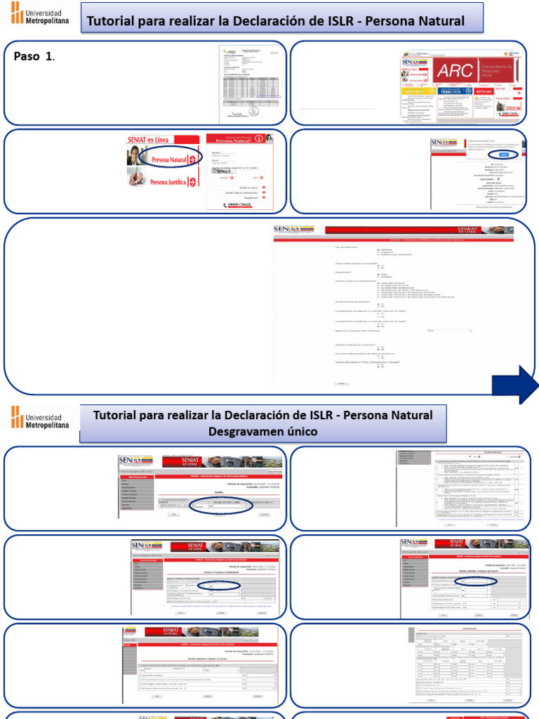 Guía ISLR Persona Natural 2025 | PDF | Salario | Impuestos