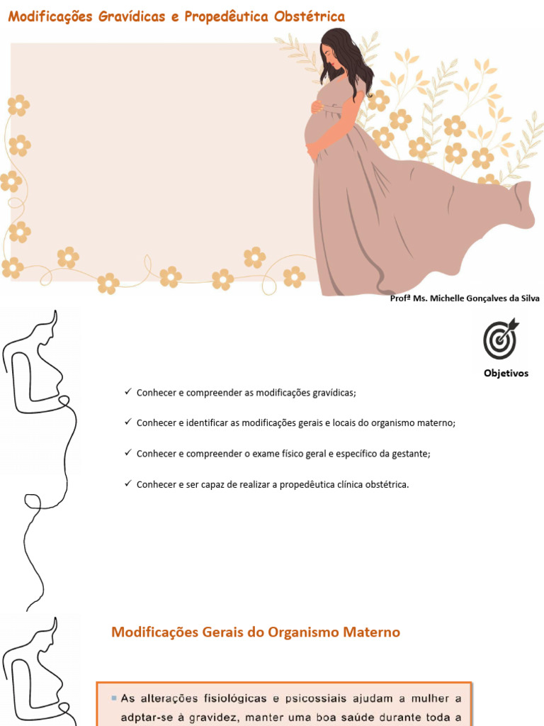 Modificações Gravídicas no Organismo Materno | PDF | Gravidez | Sistema ...