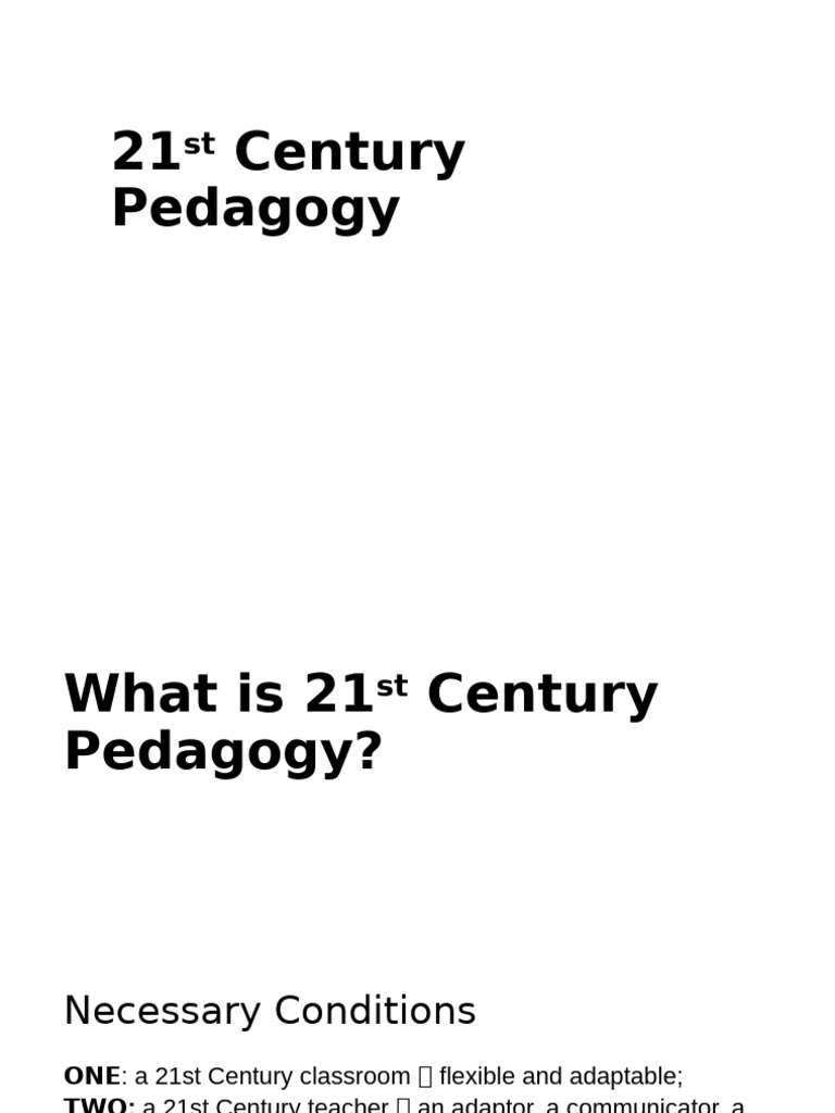 21st Century Pedagogy | PDF | Learning | Knowledge
