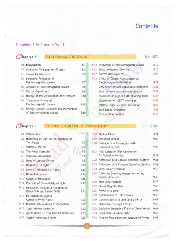 Electromagnetic Waves and Optics Concepts | PDF | Diffraction | Atomic ...