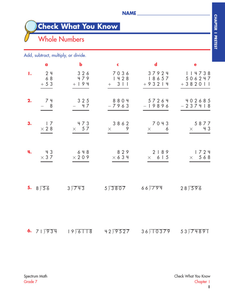 Thomas Richards - Math, Grade 7-Spectrum (2008) - 7 | PDF