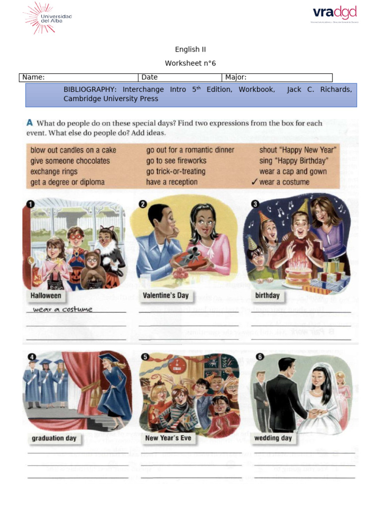 English II Week 7 Worksheet 6 | PDF