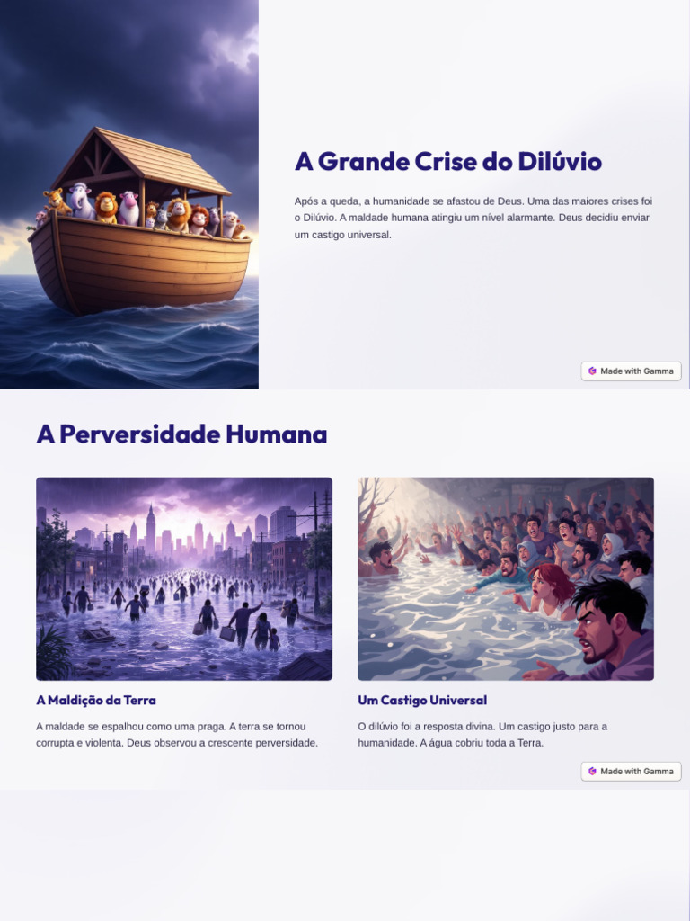 A Crise do Dilúvio e a Graça de Deus | PDF