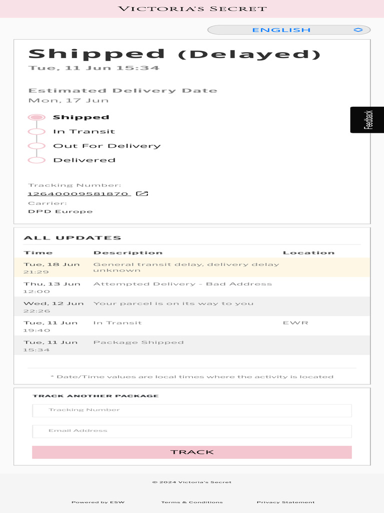 Track Your Package - Victoria's Secret | PDF