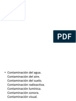 Contaminacion Del Medio Ambiente