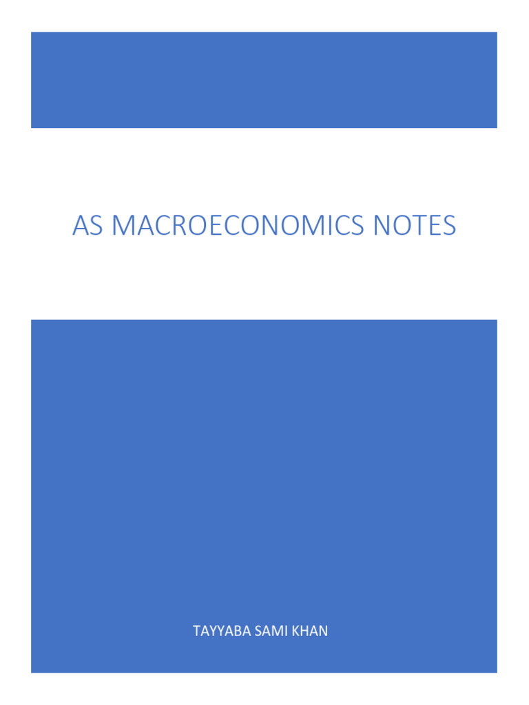 Compiled Macro Notes | PDF | Macroeconomics | Consumption (Economics)