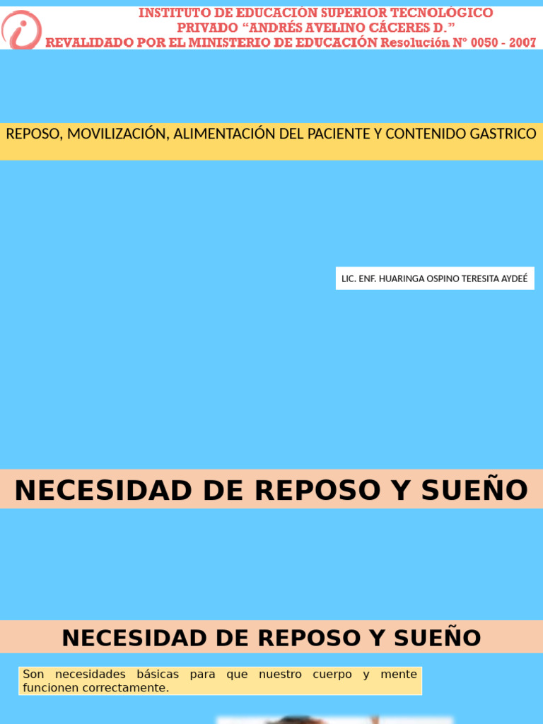 Reposo Relativo y Alimentación en Pacientes | PDF | Ritmo circadiano ...