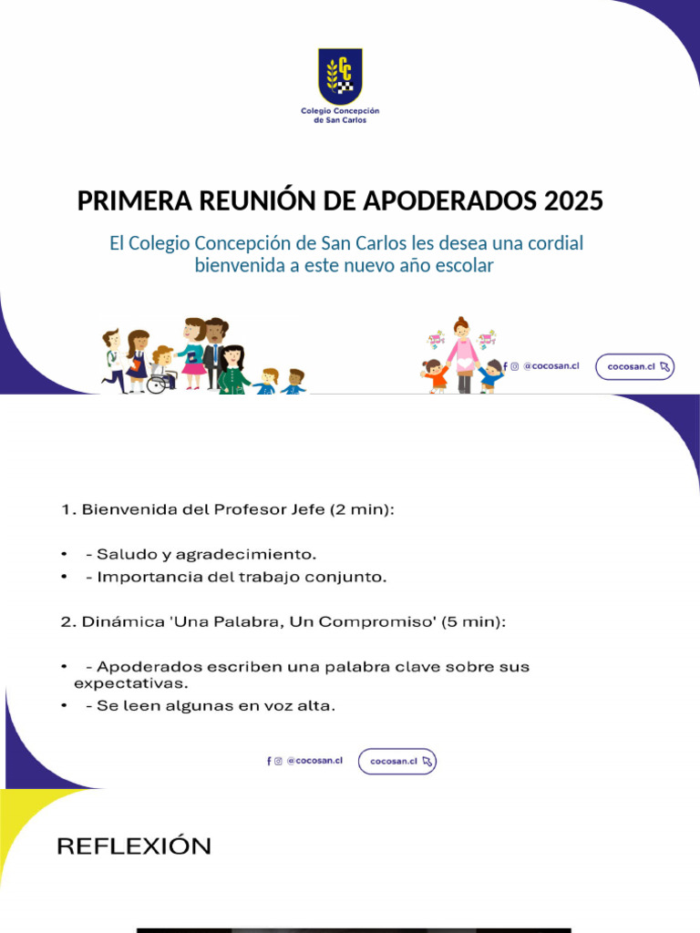Reunión de Apoderados 2025 | PDF | Maestros | Enseñando