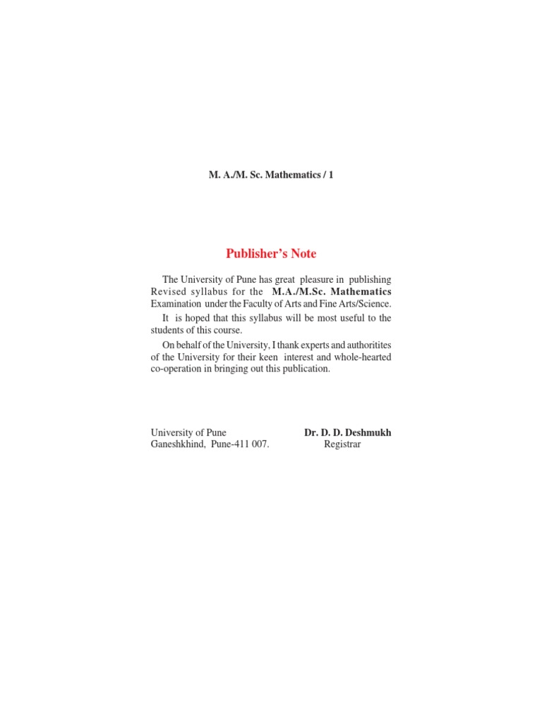Ma MSC Maths | PDF | Hilbert Space | Ring (Mathematics)