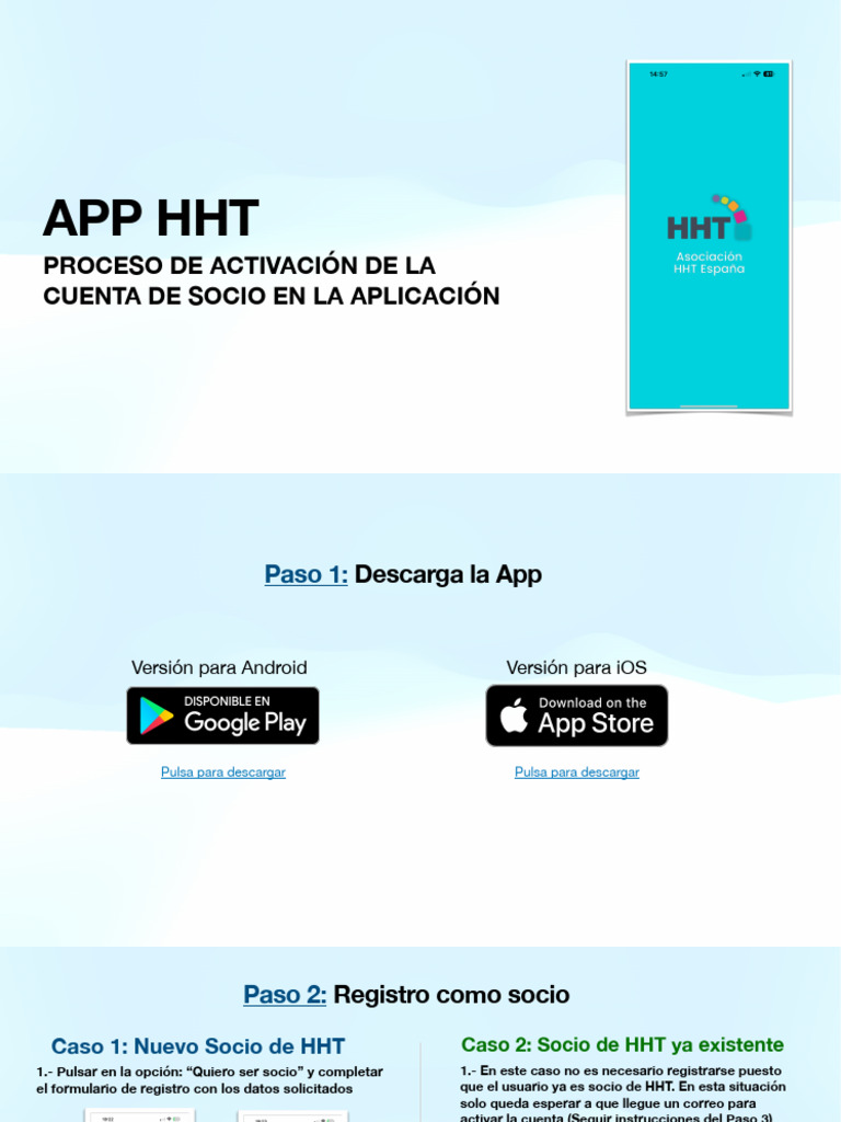 Activación de Cuenta en App HHT | PDF