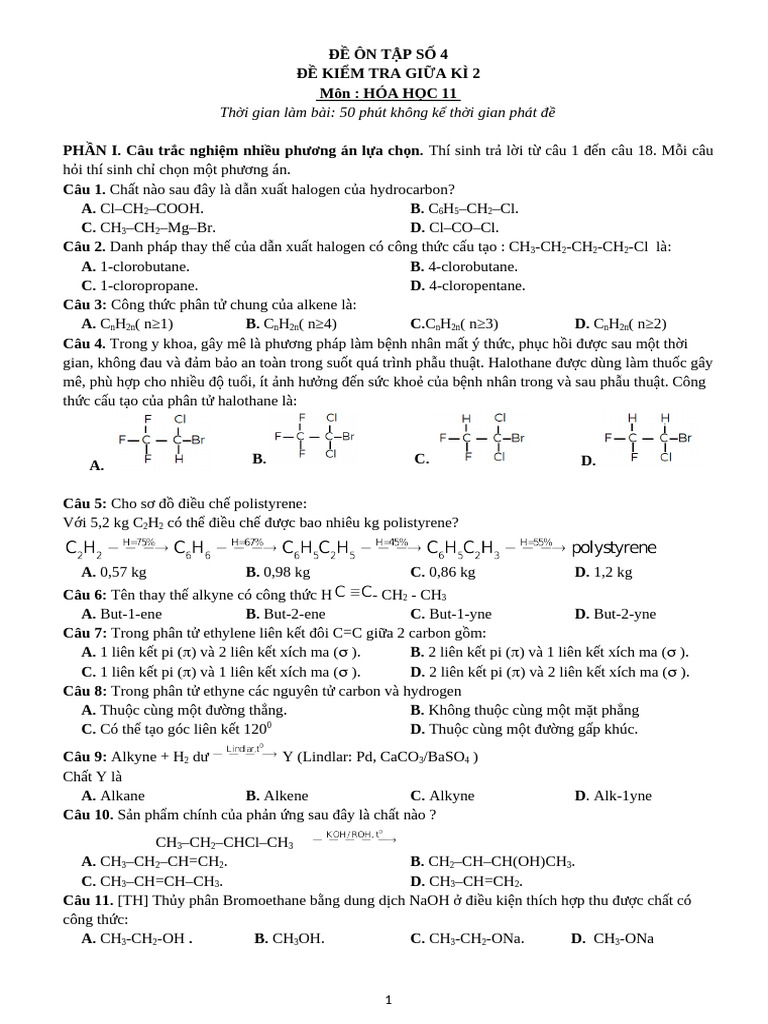 GK2 11 24-25 Đề-ôn-4 HS | PDF