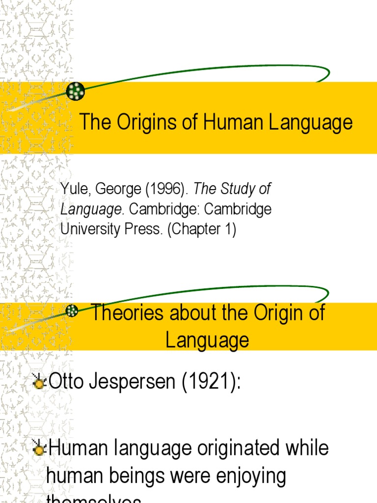 Theories on the Origin of Language | PDF | Religion & Spirituality