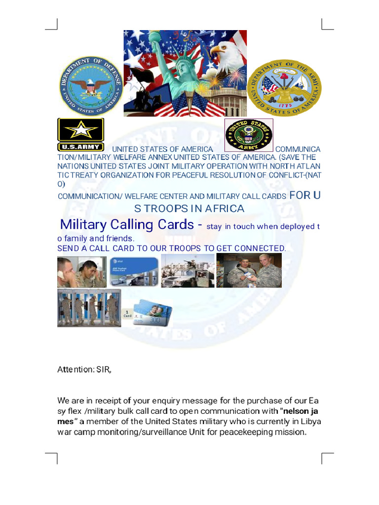 Military Calling Cards-1_Phoenix | PDF