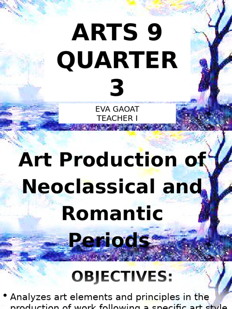 Neoclassical and Romantic Art Overview | PDF | Romanticism | The Arts