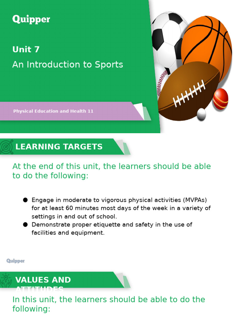 Introduction to Sports in PE and Health | PDF | Sports | Gymnastics