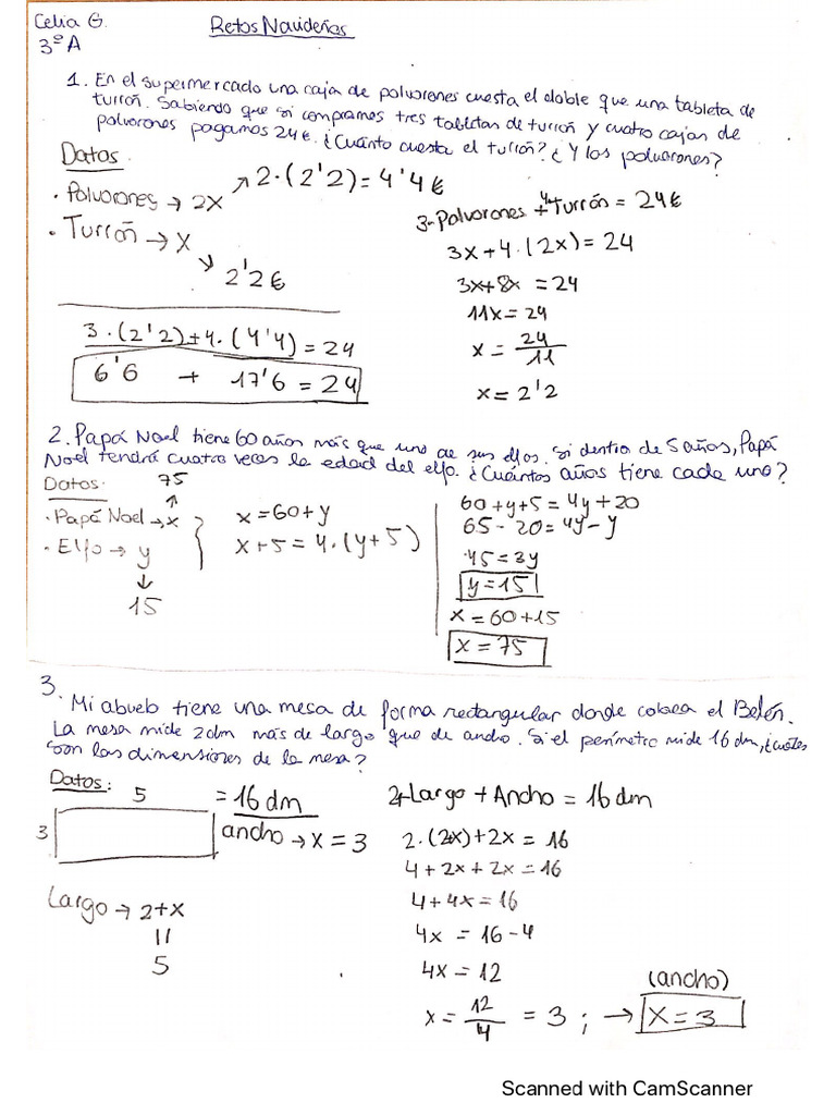 Problemas Reto Navideño. | PDF