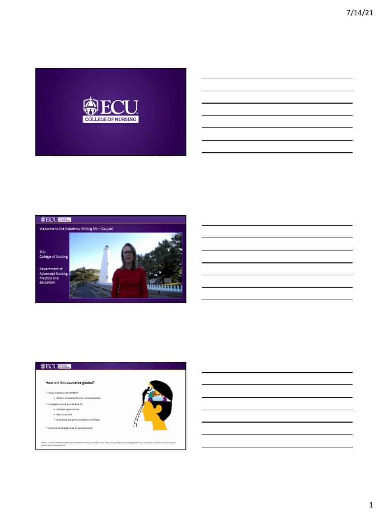 Academic Writing Mini-Course Overview | PDF