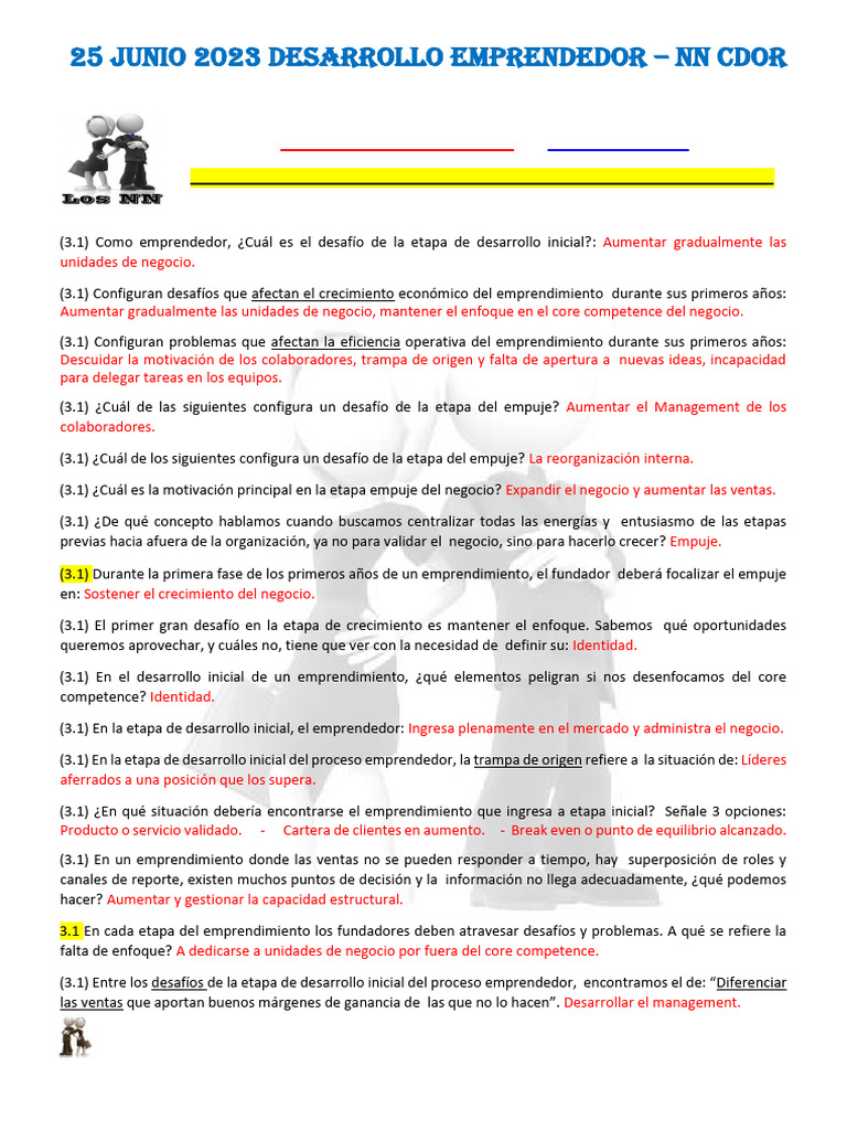 Desafíos en el Desarrollo Emprendedor | PDF | Iniciativa empresarial ...