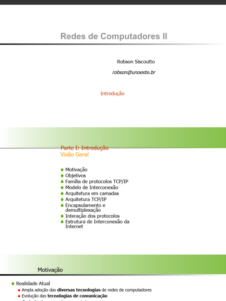 Estrutura e Protocolos de Redes de Computadores | PDF | Rede de ...