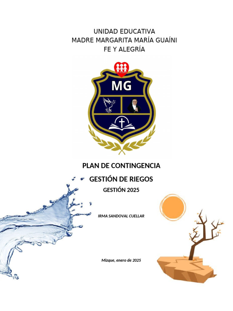 PLAN DE CONTINGENCIA 2025 MMMG | PDF | Riesgo