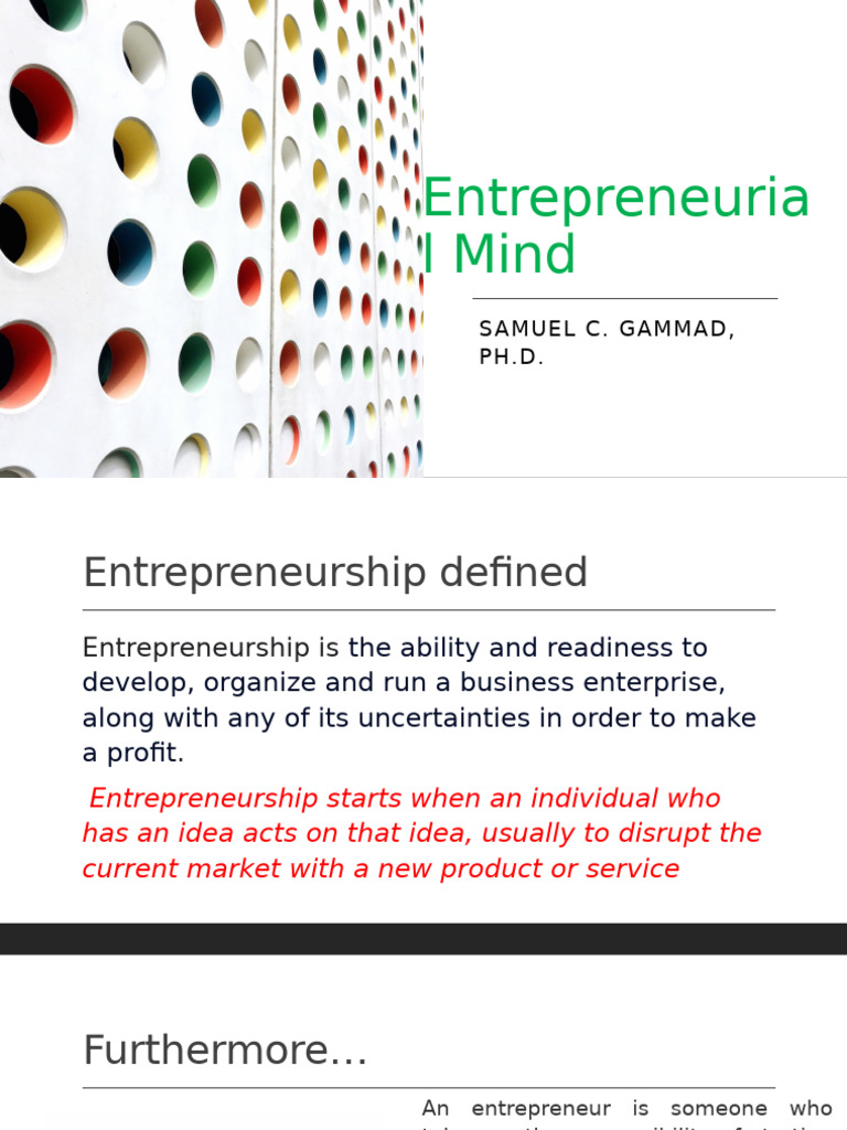 Key Traits of Successful Entrepreneurs | PDF | Entrepreneurship ...