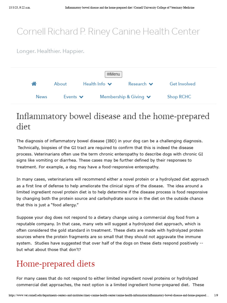 Photo inspiration: Visual Reference: Home Prepared Diets For Dog Ibd Pdf Dieting