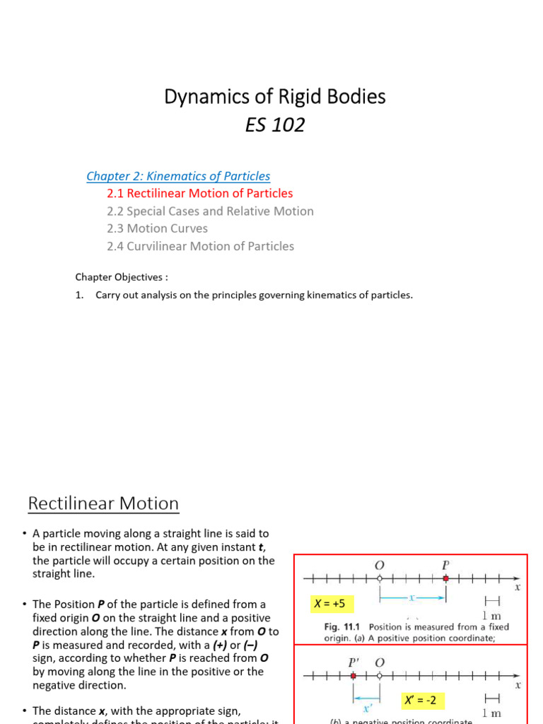 Kinematics of Rectilinear Motion | PDF | Kinematics | Velocity