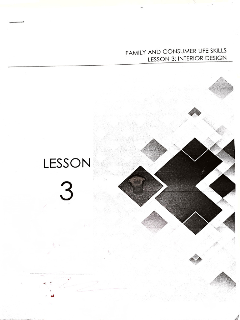Family and Consumer Life Skills - Interior Design | PDF