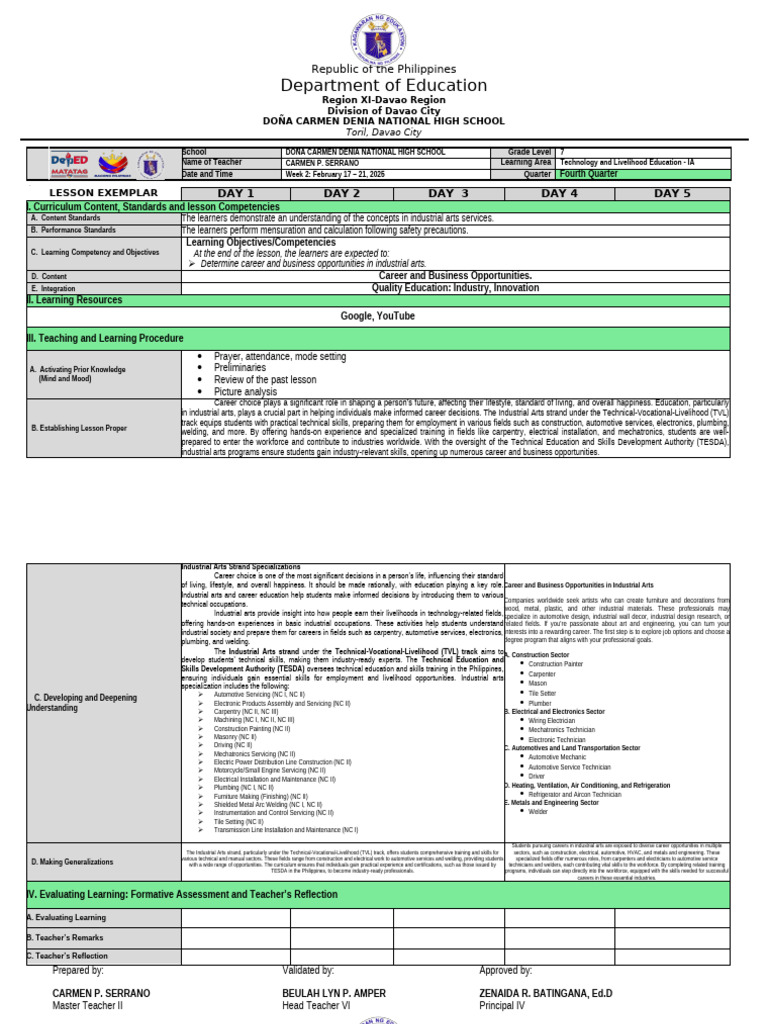 Career Opportunities in Industrial Arts | PDF | Welding | Construction