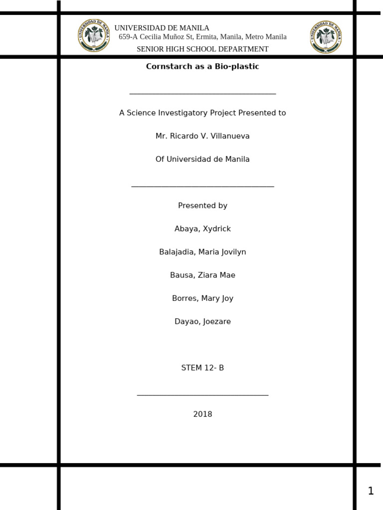 Group 1 SIP Final Paper | PDF | Plastic | Biodegradation