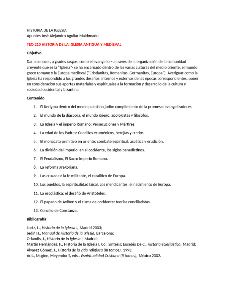 Cristianitas y la Historia de la Iglesia | PDF | Historia del ...