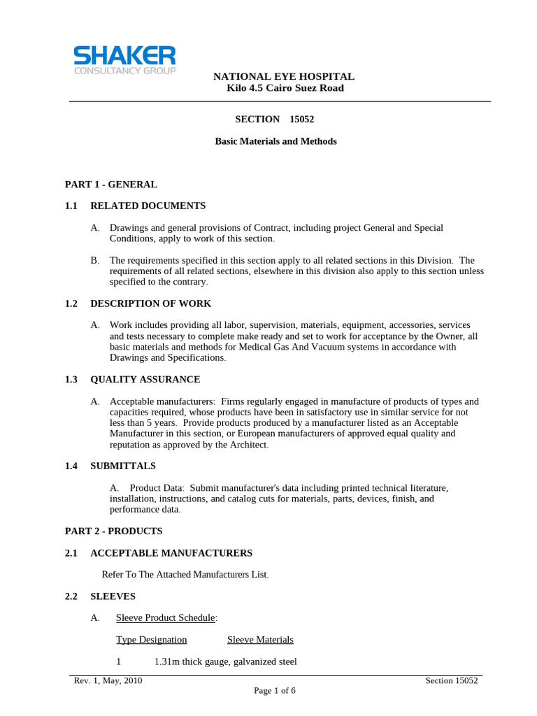 Medical Gas System Installation Guide | PDF | Pipe (Fluid Conveyance ...