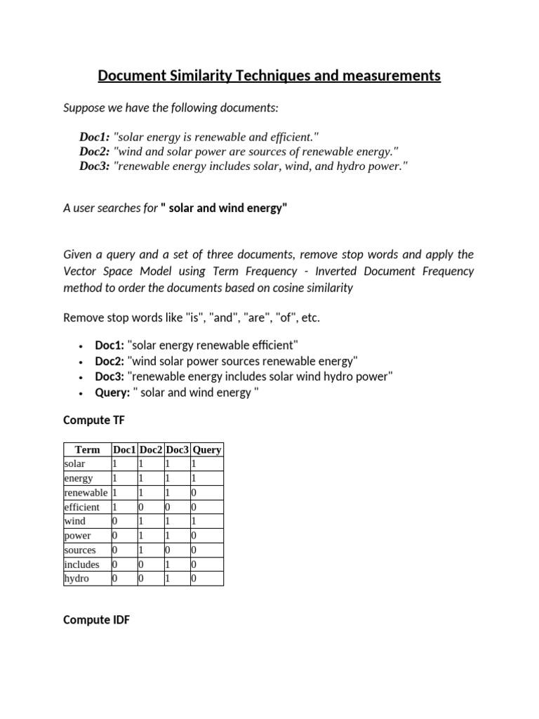 Document Similarity Analysis Techniques | PDF | Applied Mathematics