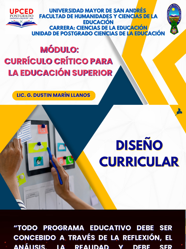 Diseño Curricular en Educación Superior | PDF | Plan de estudios ...