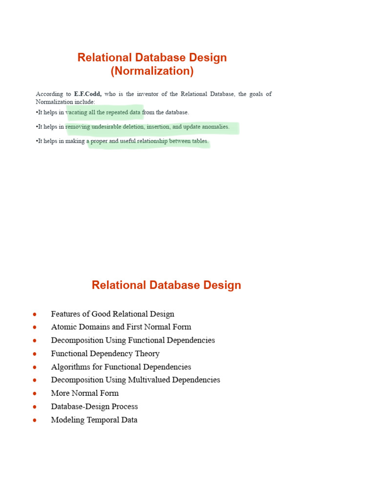 Relational Database Normalization Guide | PDF | Information Retrieval ...