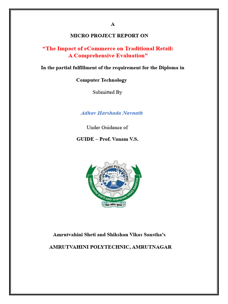 Impact of eCommerce on Traditional Retail | PDF | E Commerce | Retail