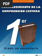 Fortalecimiento de la comprensión lectora 1 Grado Secundaria