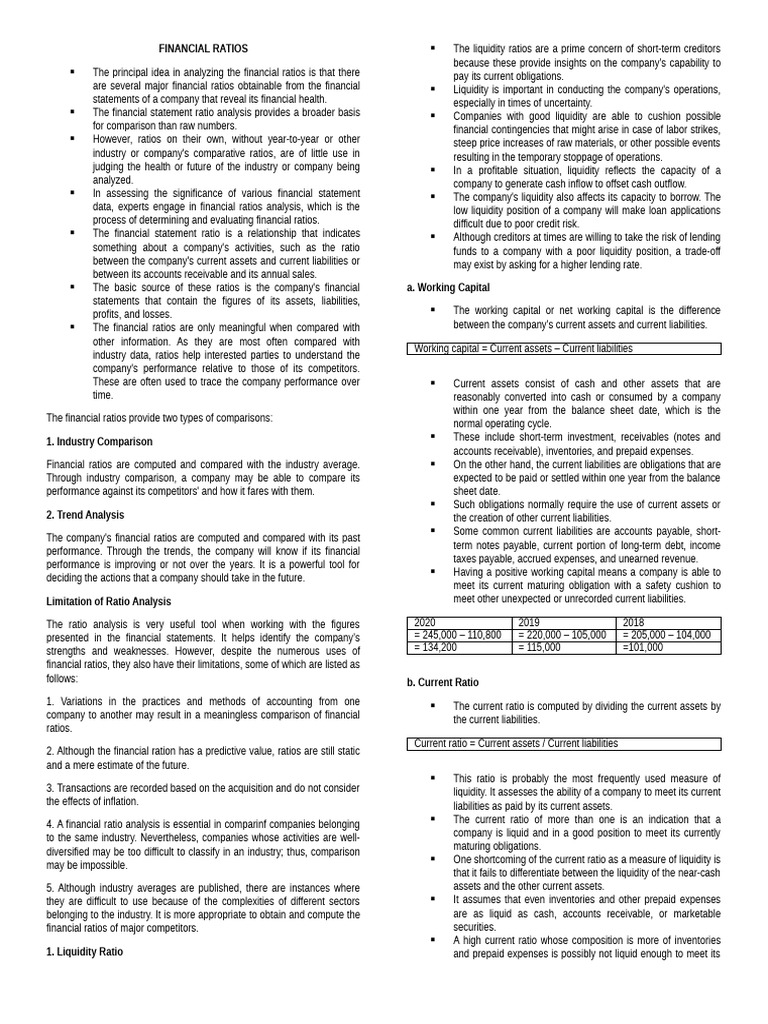Understanding Financial Ratios | PDF | Interest | Debt