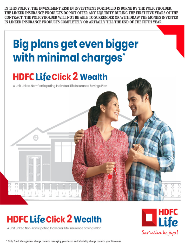 HDFC Life Click 2 Wealth Plan Overview | PDF | Insurance | Investment Fund