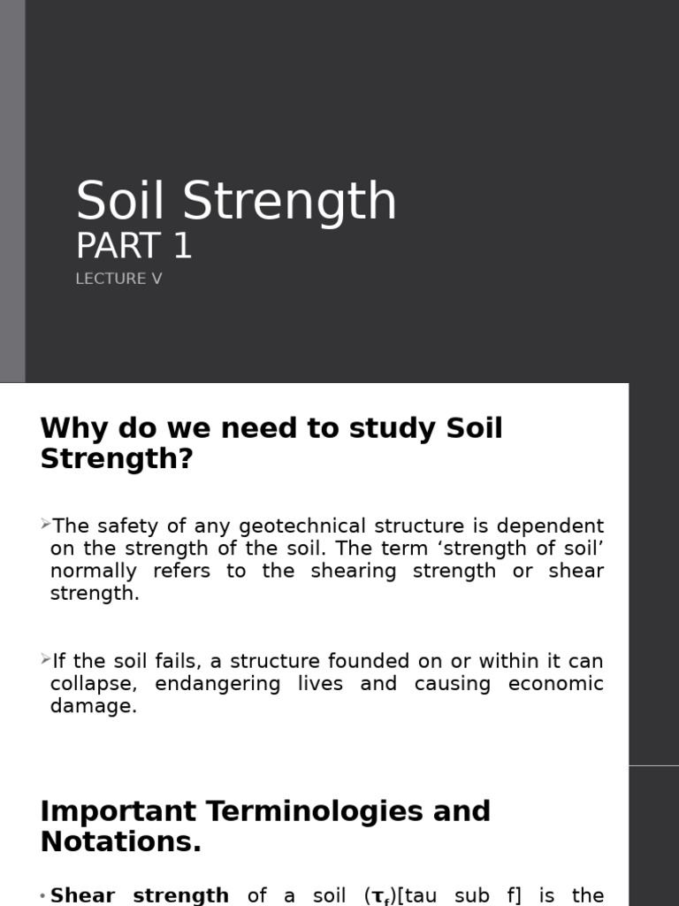 Understanding Soil Shear Strength | PDF | Soil Mechanics | Strength Of ...