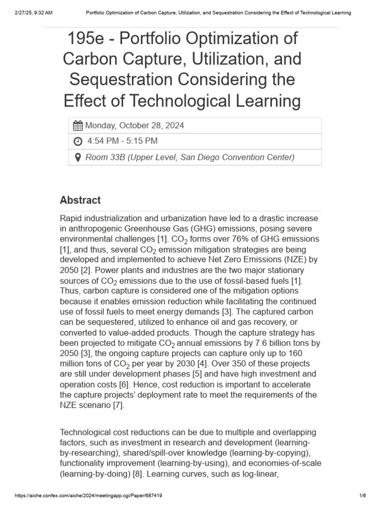 Optimizing Carbon Capture Strategies | PDF | Carbon Capture And Storage ...