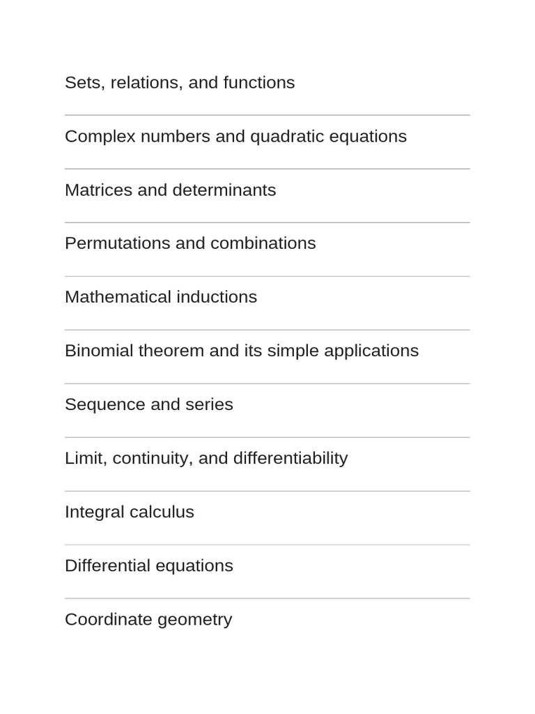 MATHS JEE | PDF