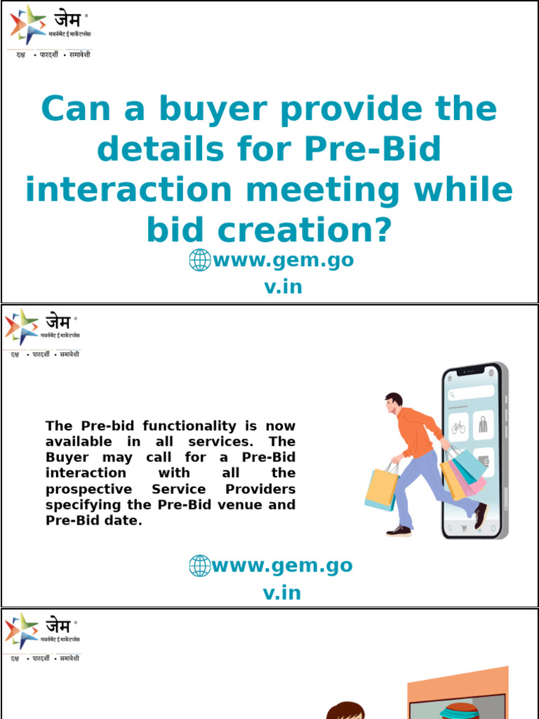 Pre-Bid Interaction Guidelines for Buyers | PDF