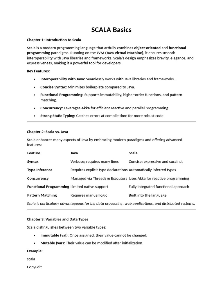 Scala Programming Fundamentals | PDF | Scala (Programming Language ...