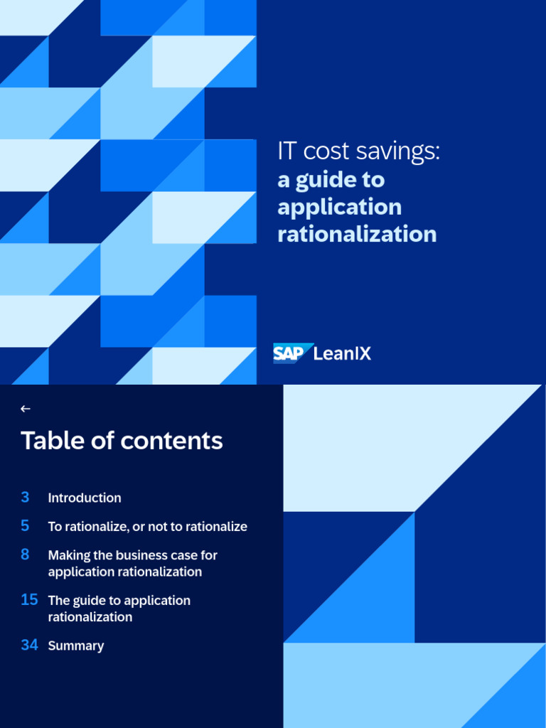 Application Rationalization for Cost Savings | PDF | Strategic ...