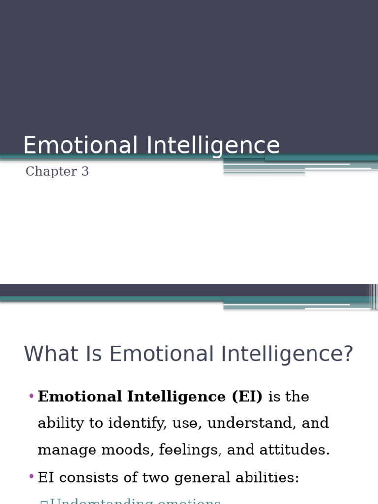 Understanding Emotional Intelligence Skills | PDF | Emotional ...